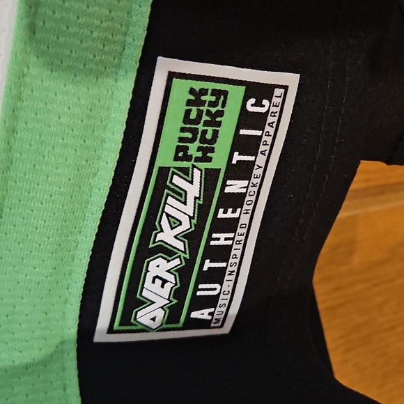 AUTHENTIC PUCK HCKY OVERKILL 'THE YEARS OF DECAY' HOCKEY JERSEY 3XL SKULL - Picture 7 of 12